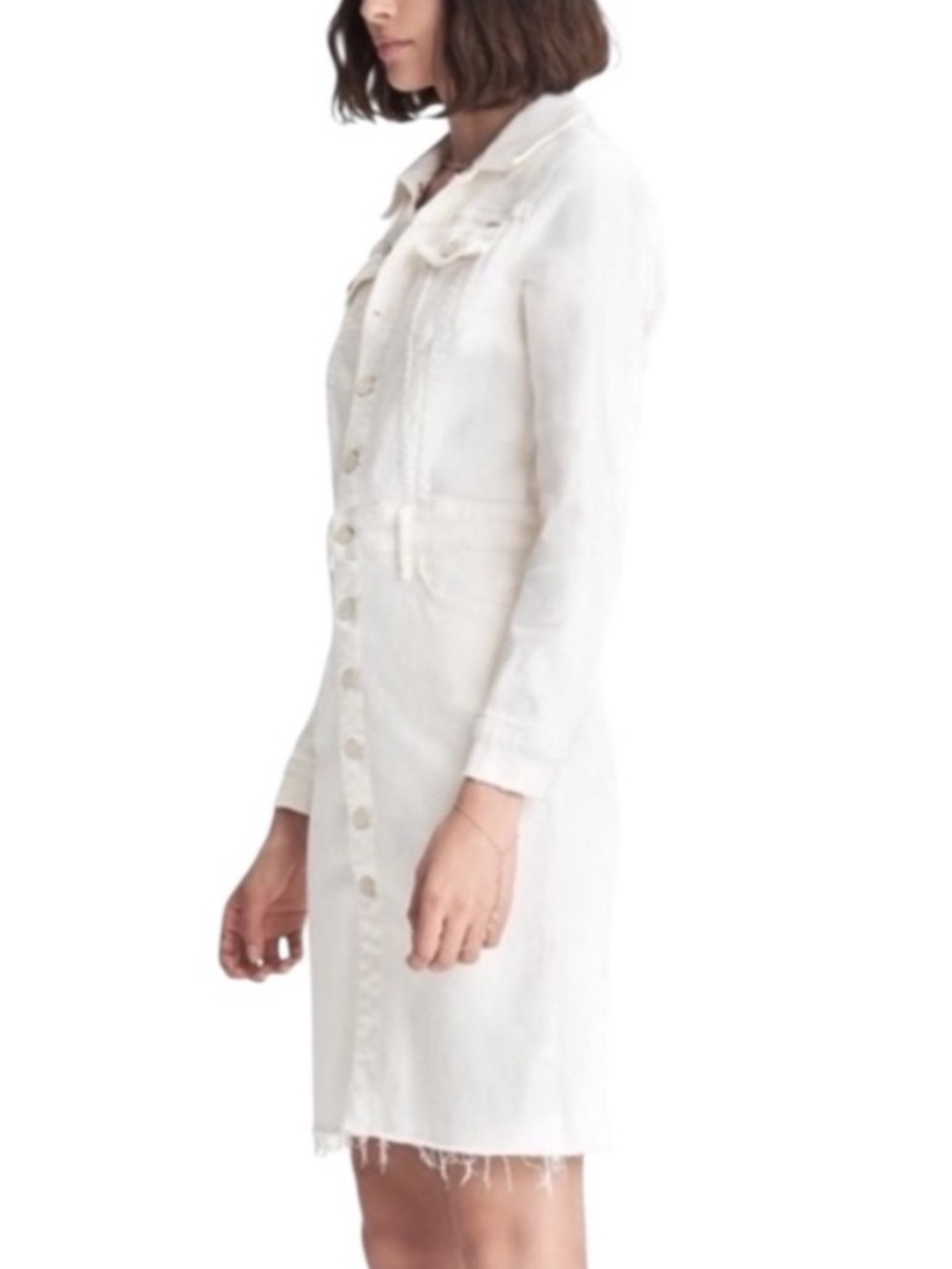 Mother White Denim Dress - Picture 13 of 14